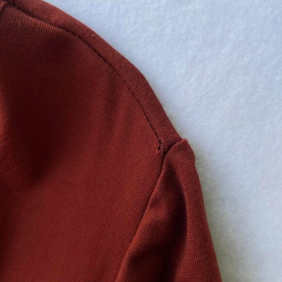 Torrid Super Soft Burnt Orange Babydoll Knee T-Shirt Dress Size 2 Fall Autumn - Picture 5 of 7